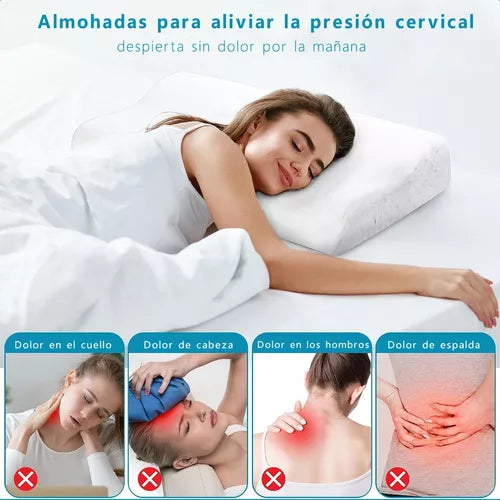 CerviTherapy® ALMOHADA ORTOPÉDICA INDEFORMABLE CON ALOE VERA